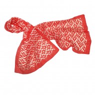 Foulard 100% seda estampada,tamaño 50 x 180 cms, rojo